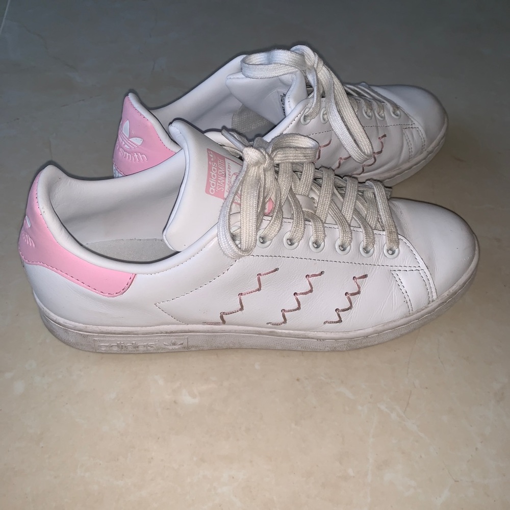 Baby pink Stan smith sneakers